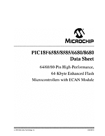 DataSheet PIC18F8585 pdf